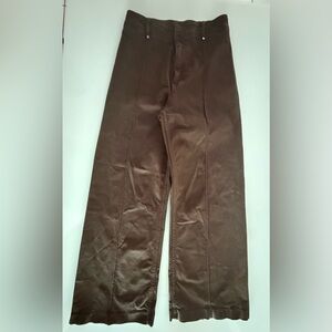 Zara ZW Collection High Waist Wide Leg Brown Jeans - Size 8 -  New Without Tags